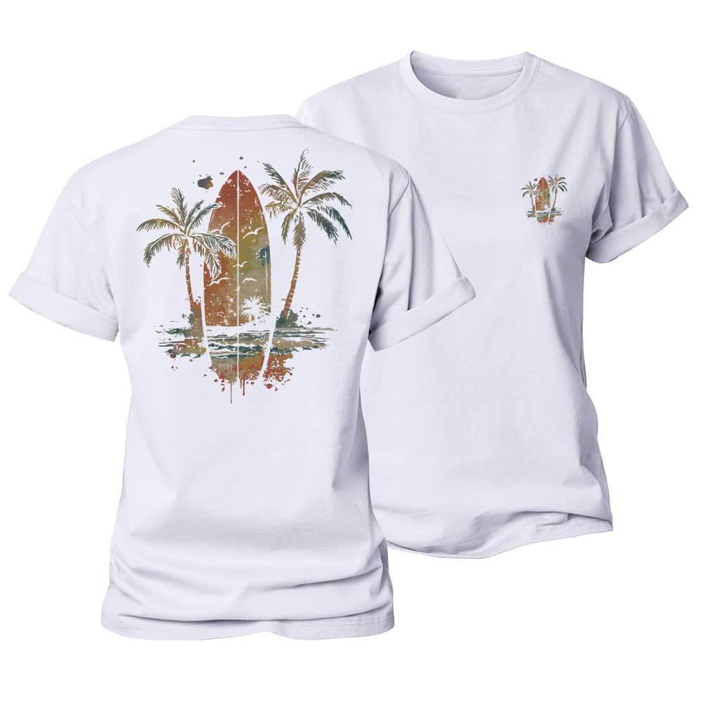 Beach Surfing Women's Cotton T-Shirt