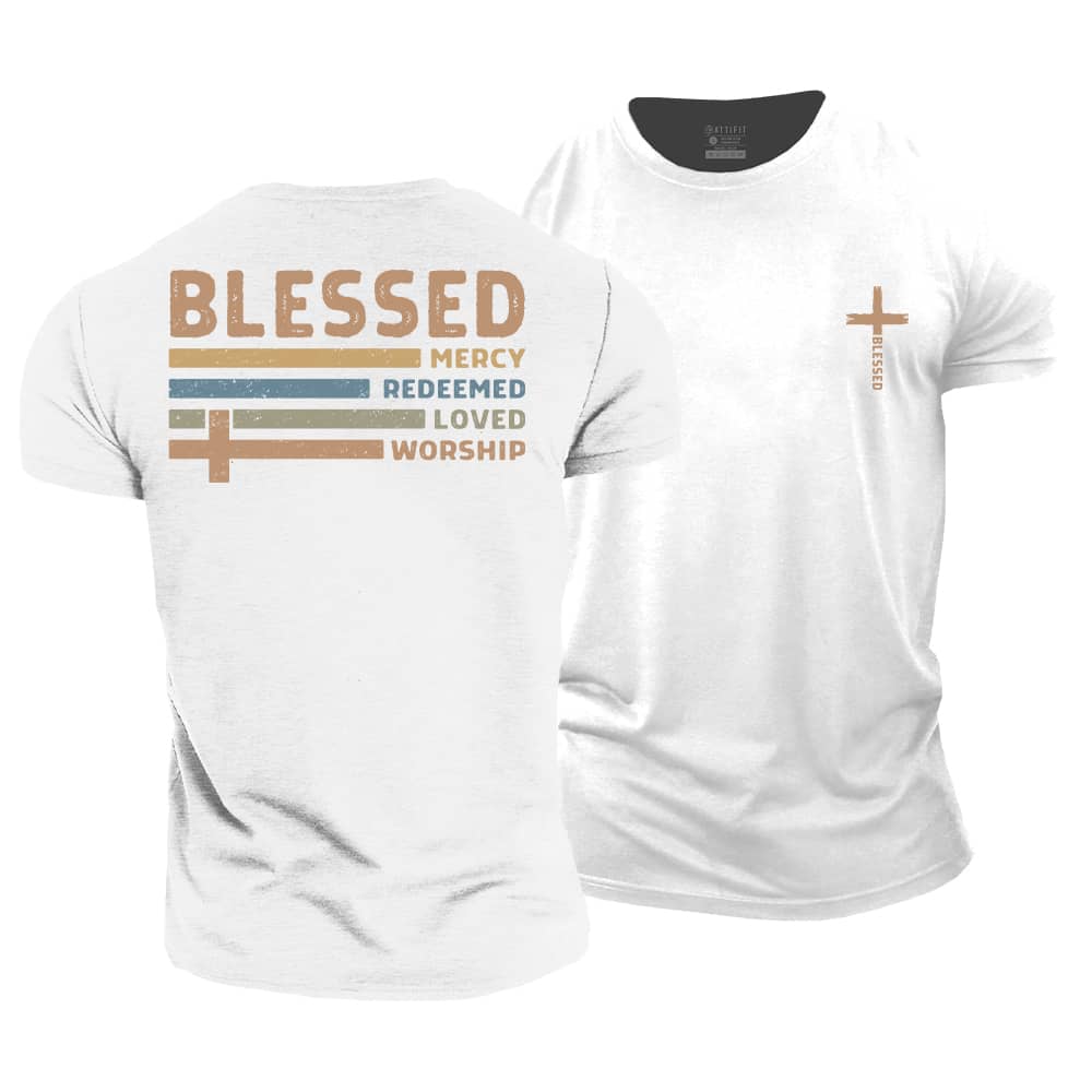 Colorful Blessed Cotton T-Shirt