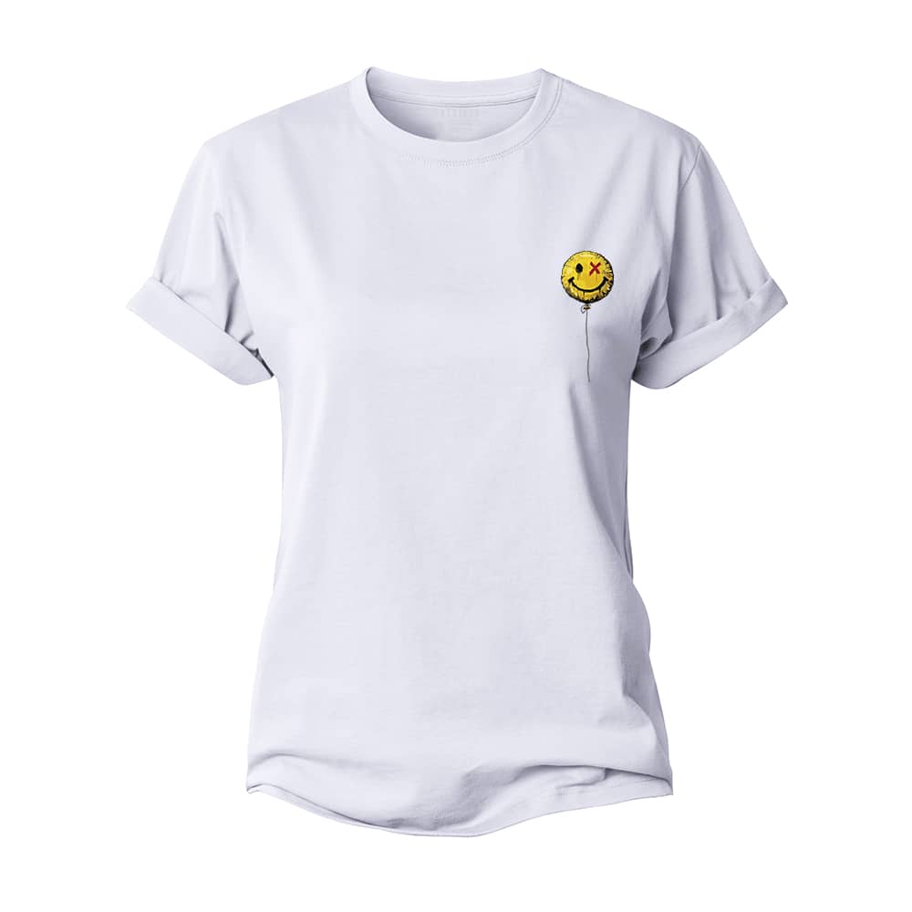 Mini Smiley Ballon Women's Cotton T-Shirt