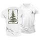 Pine Outline Cotton T-Shirt