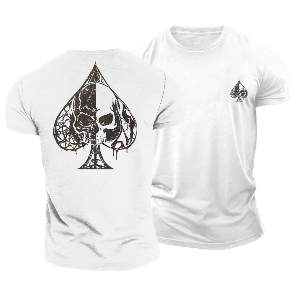 Spades Skull Cotton T-Shirt