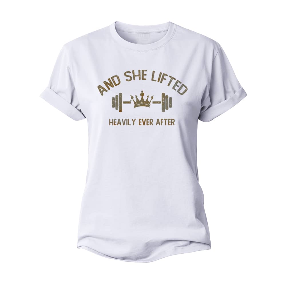 She Lifted Heavily Women's Cotton T-Shirt