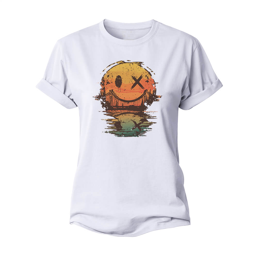 Smiley Lake Women's Cotton T-Shirt
