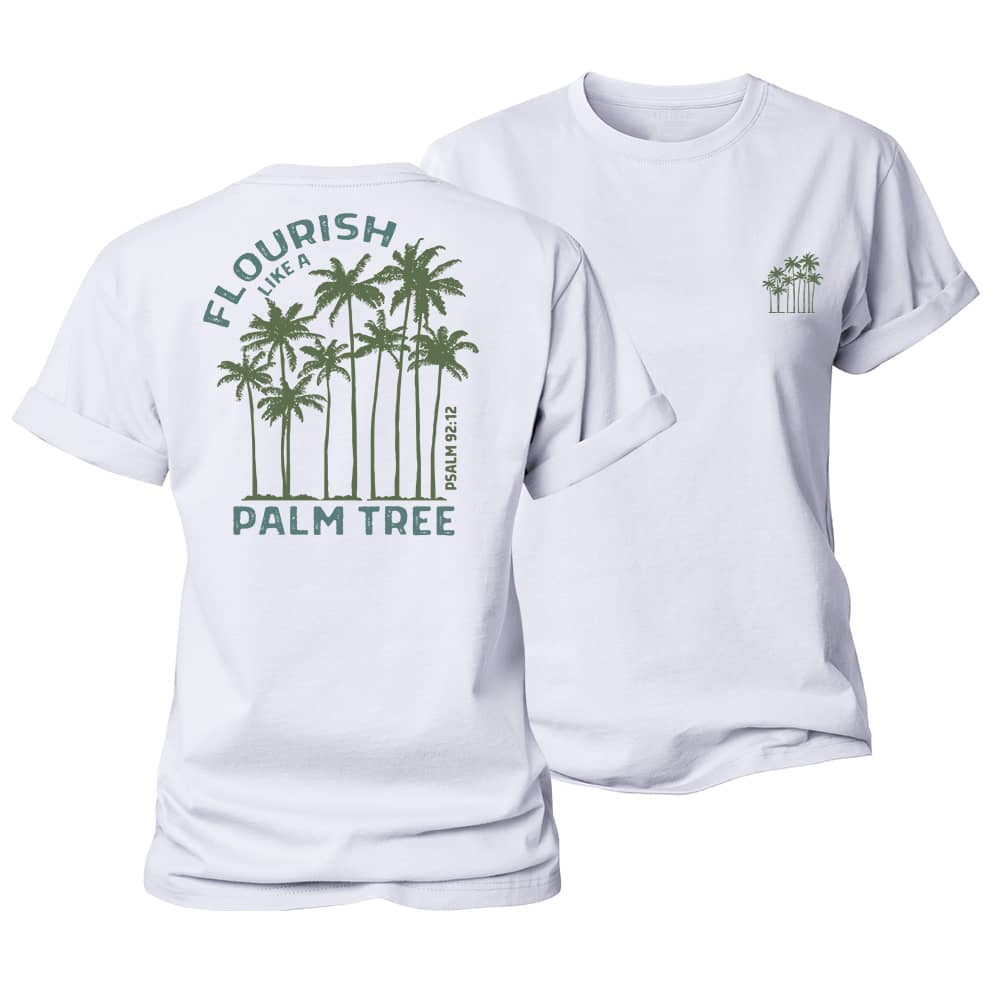 Flourish Like A Palm Tree Women's Cotton T-Shirt