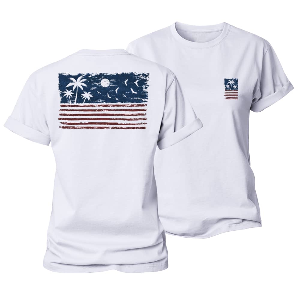 Palm Flag Women's Cotton T-Shirt