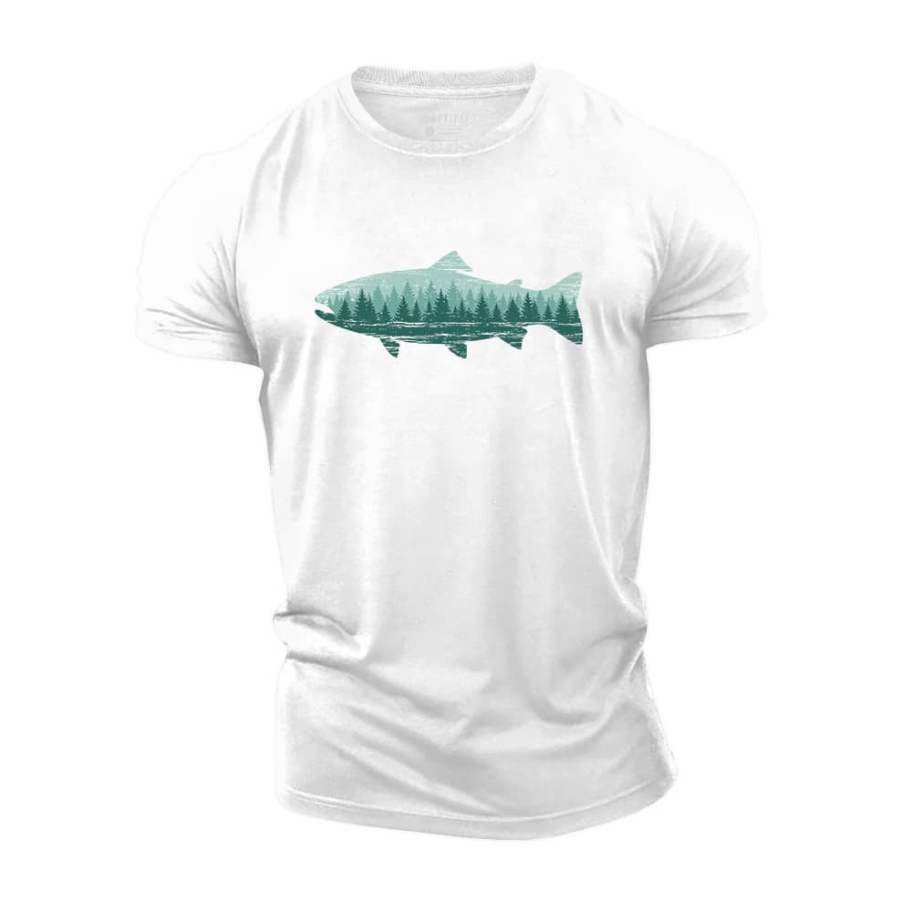 Forest Flow Cotton T-Shirt