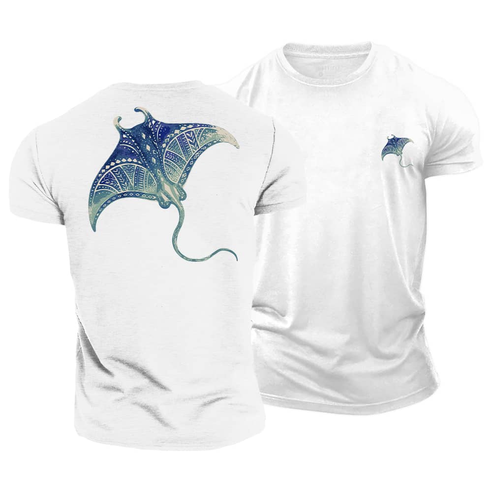 Manta Ray Cotton T-Shirt