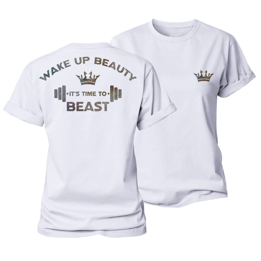Wake Up Beauty Women's Cotton T-Shirt