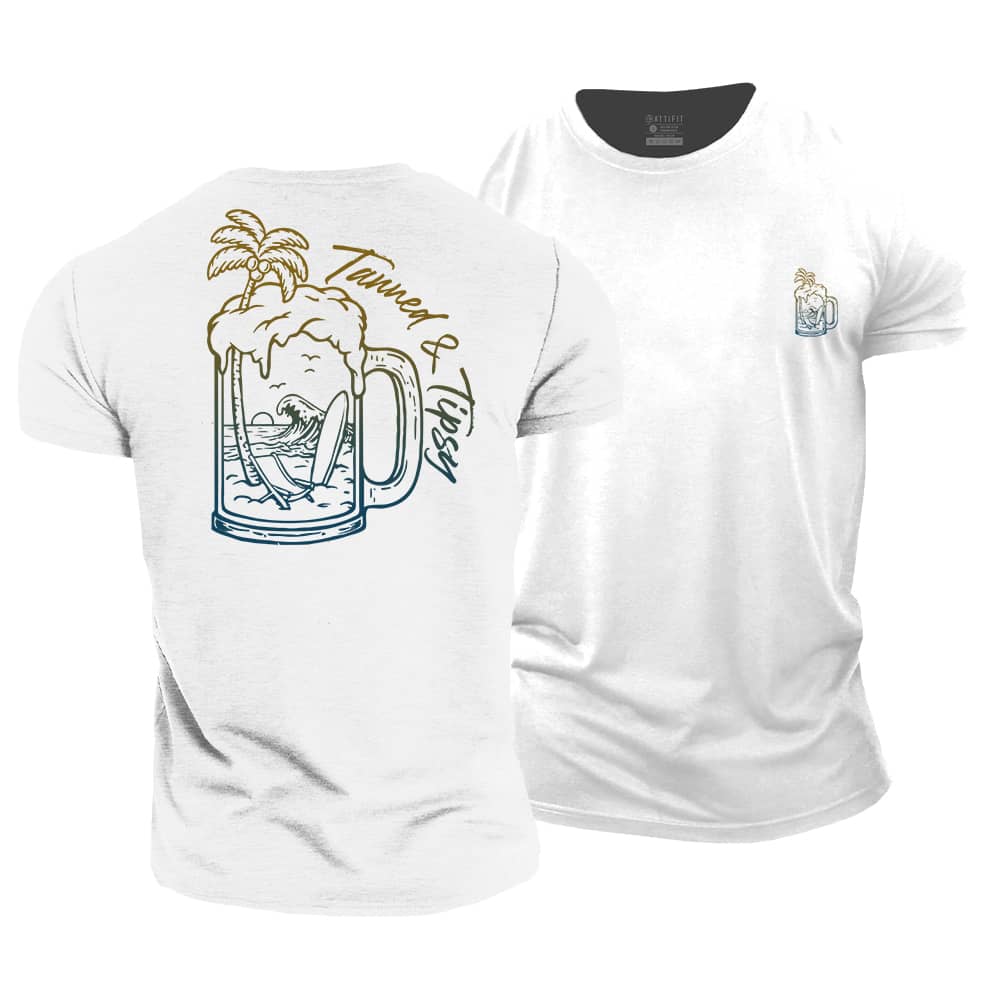 Tanned Tipsy Cotton T-Shirt