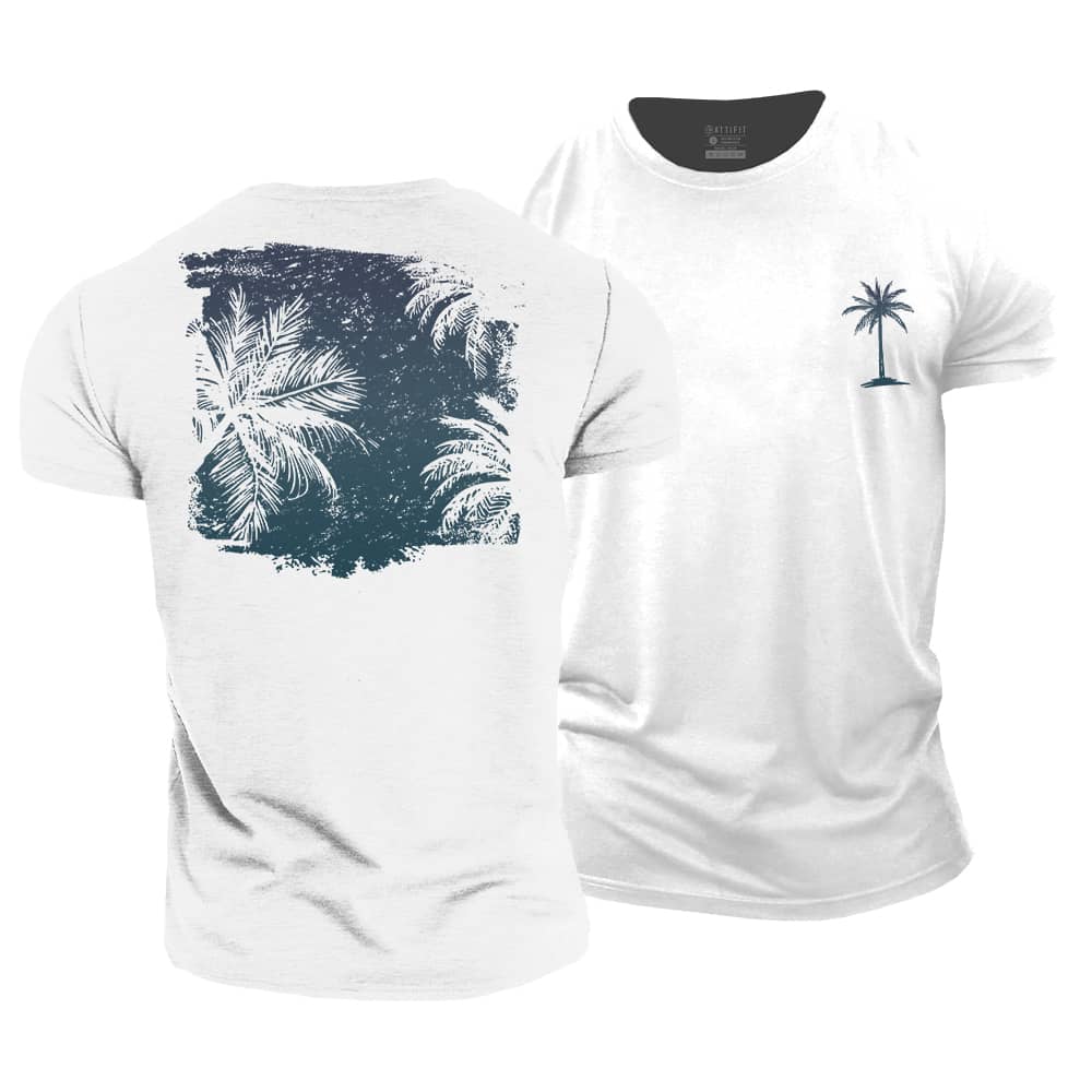 Palm Tree Silhouette Cotton T-Shirt