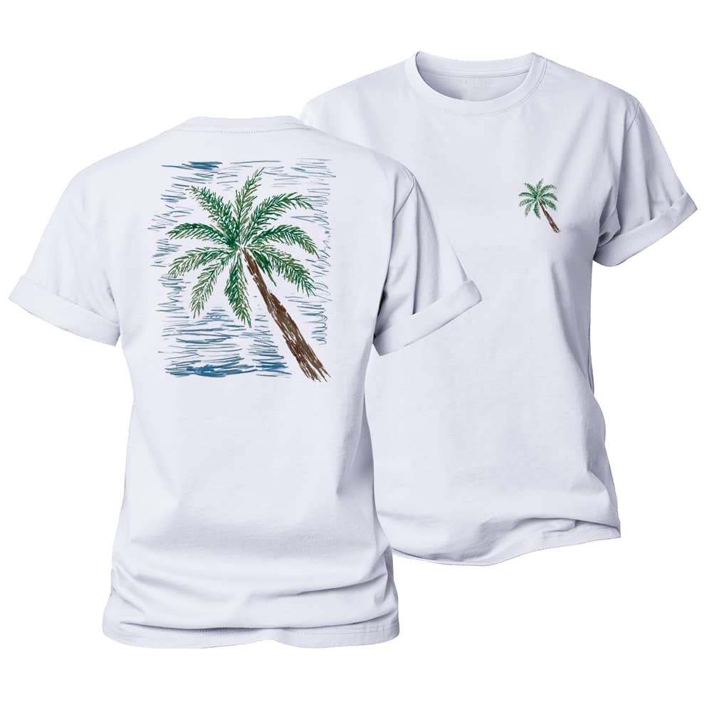 Sketch Palm Women's Cotton T-Shirt