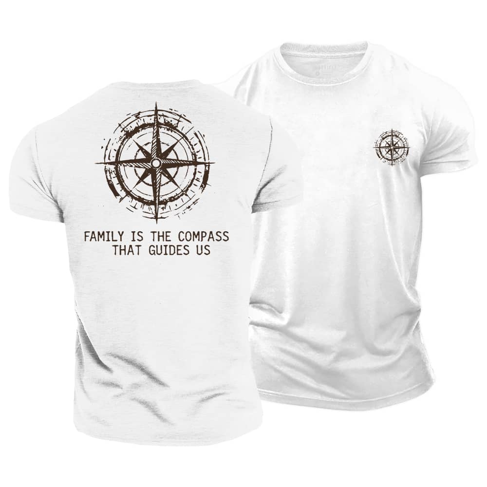 Family Is Compass Cotton T-Shirt