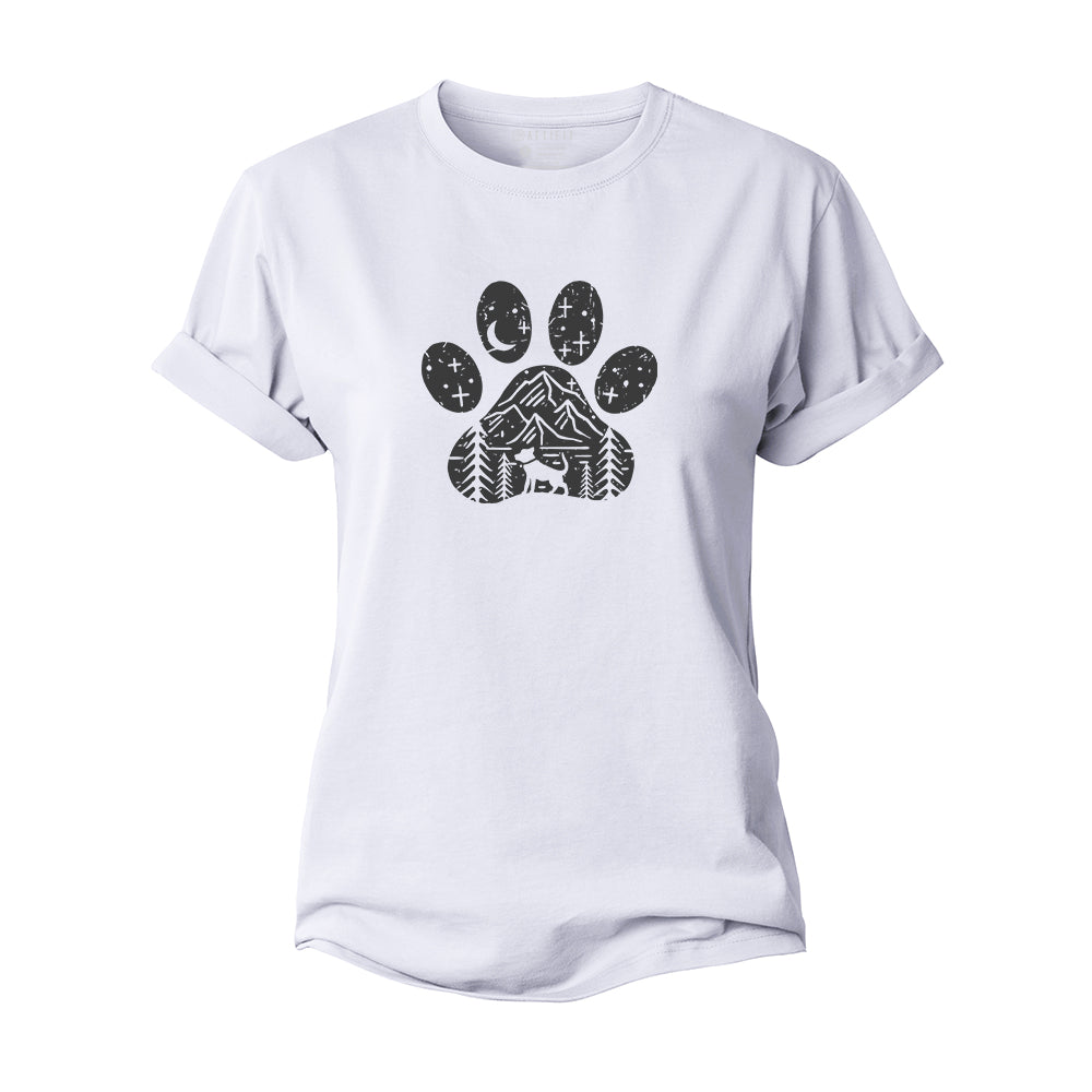 Dog Under The Stars Women's Cotton T-Shirt