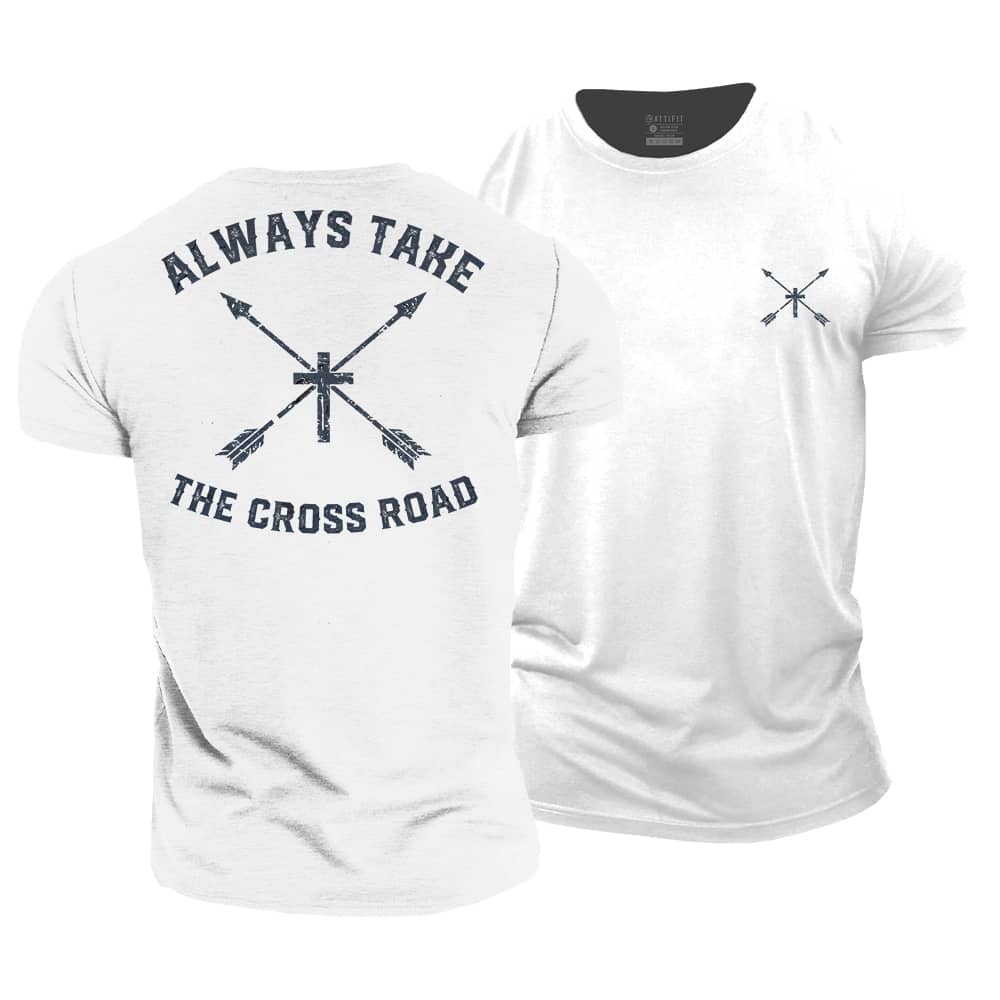 Take The Cross Road Cotton T-Shirt