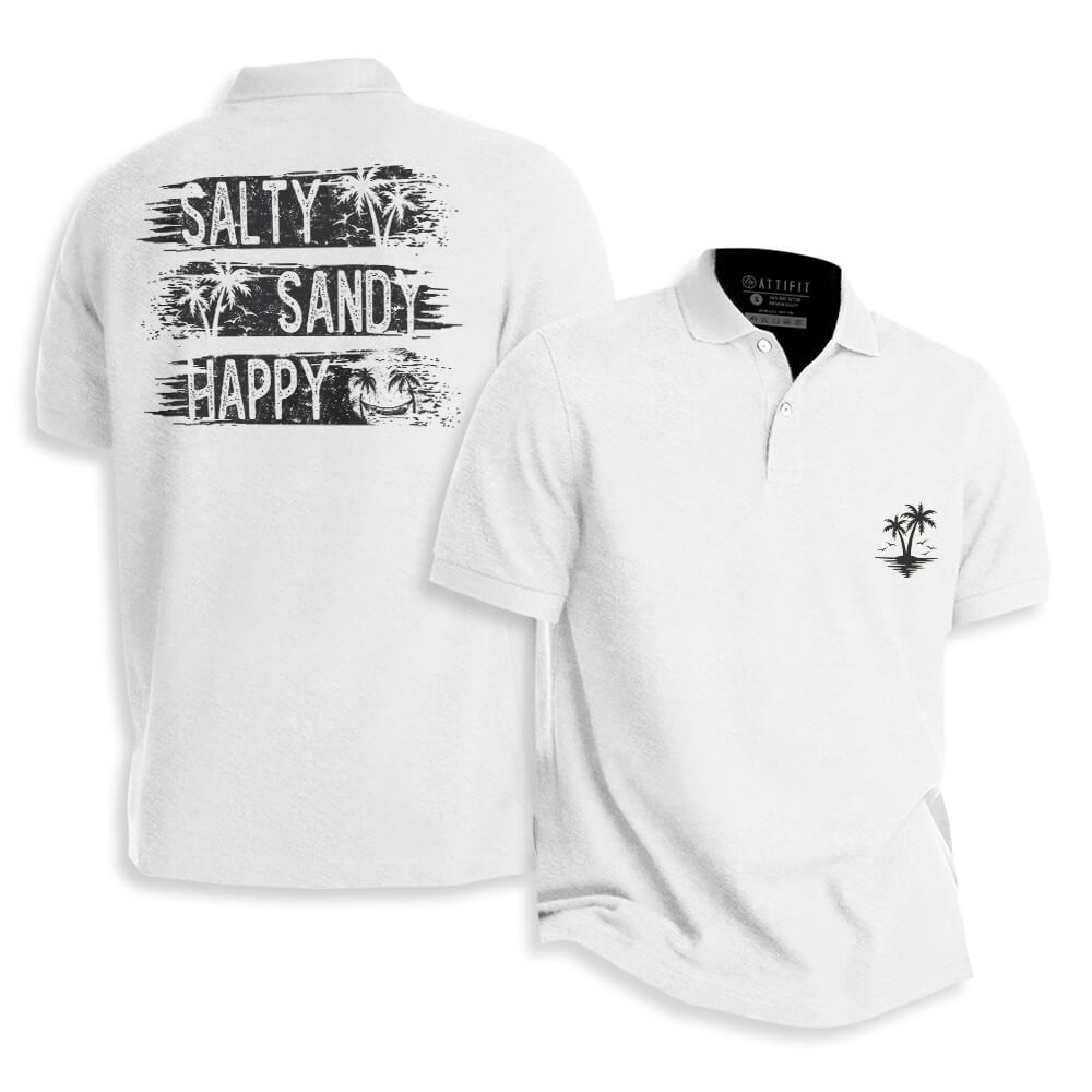 Salty Happy Polo Shirt