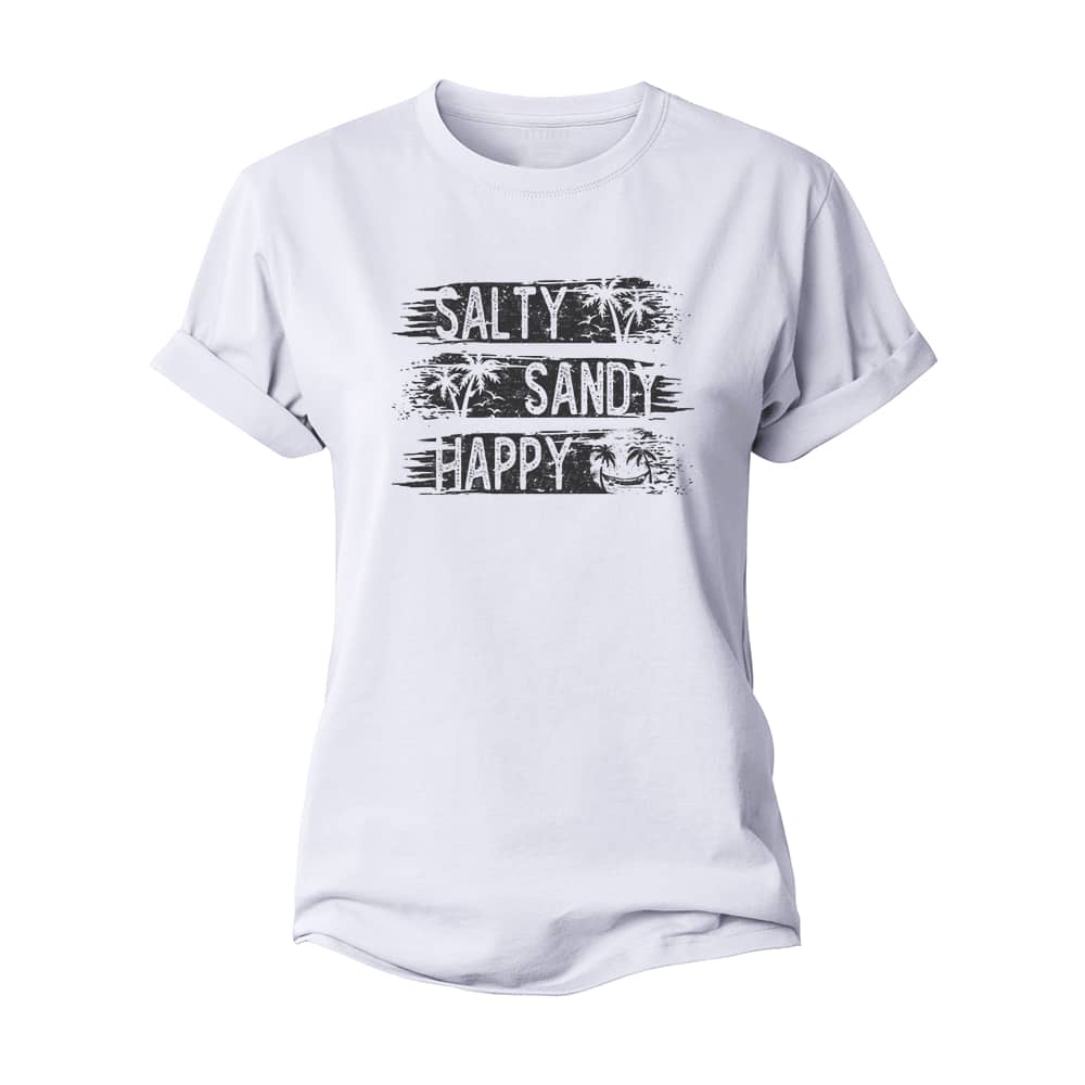 Salty And Happy Women's Cotton T-Shirt