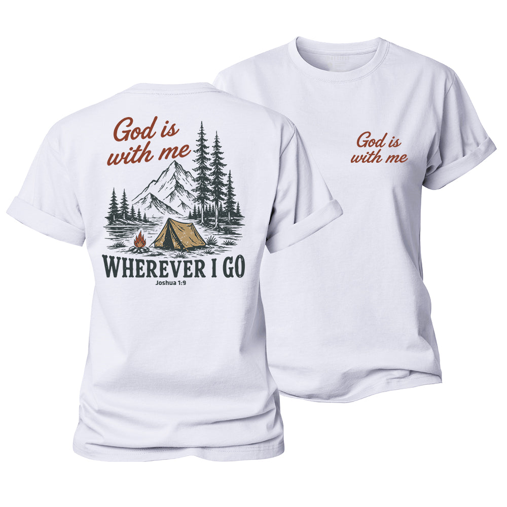 God Is With Me Women's Cotton T-Shirt