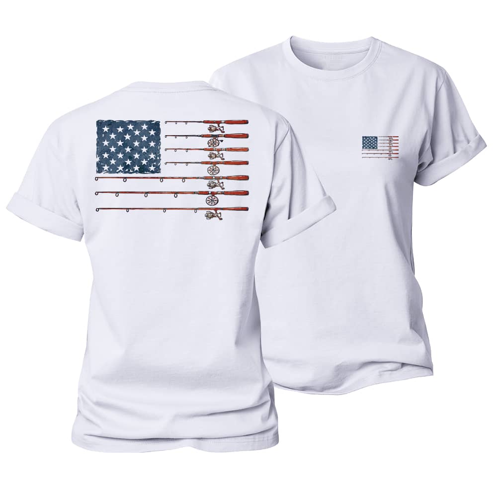 Fishing Flag Women's Cotton T-Shirt
