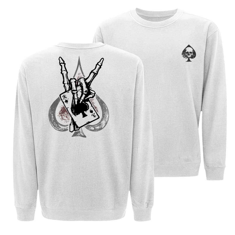 Skull Poker Crewneck Sweatshirt