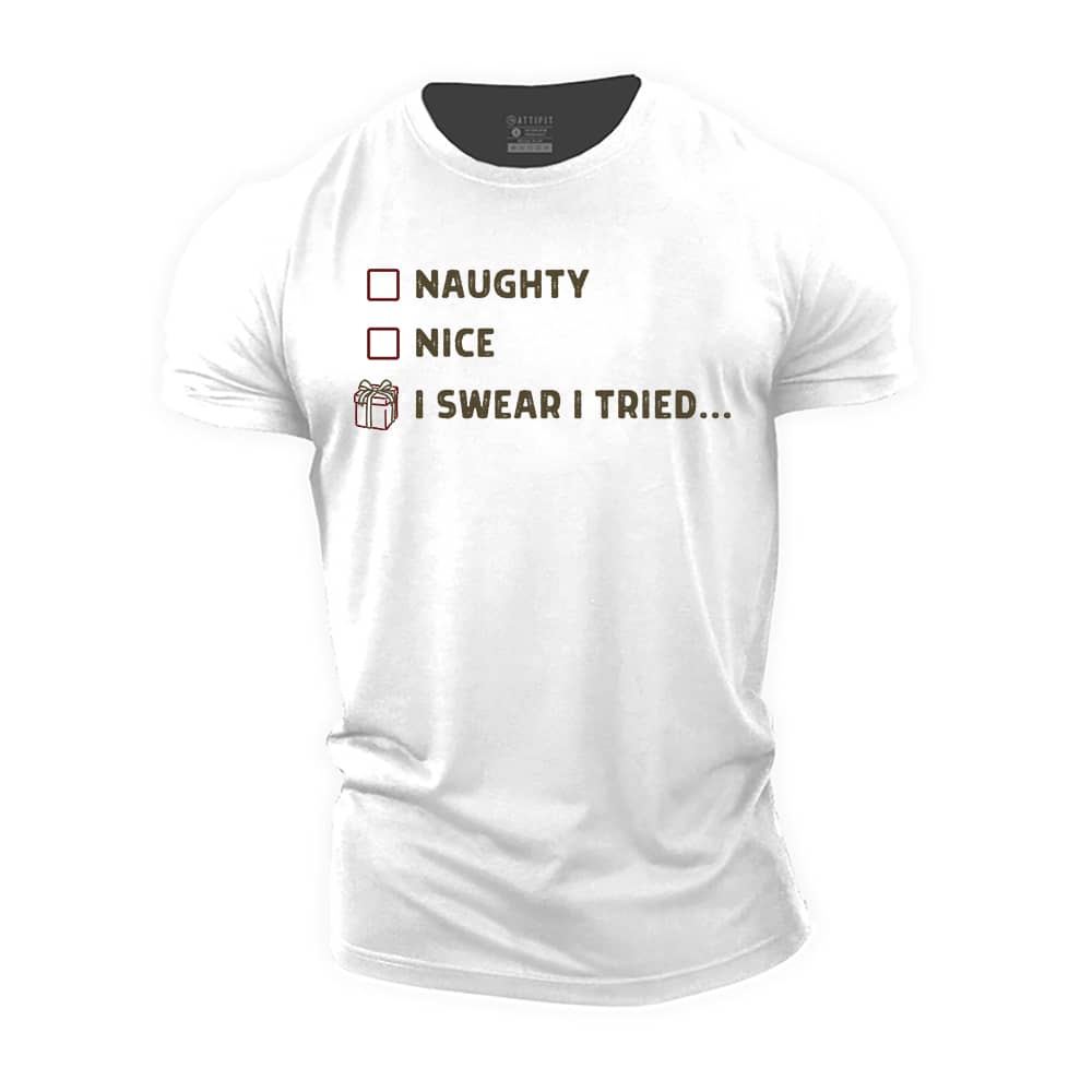 I Swear I Tried Cotton T-Shirt