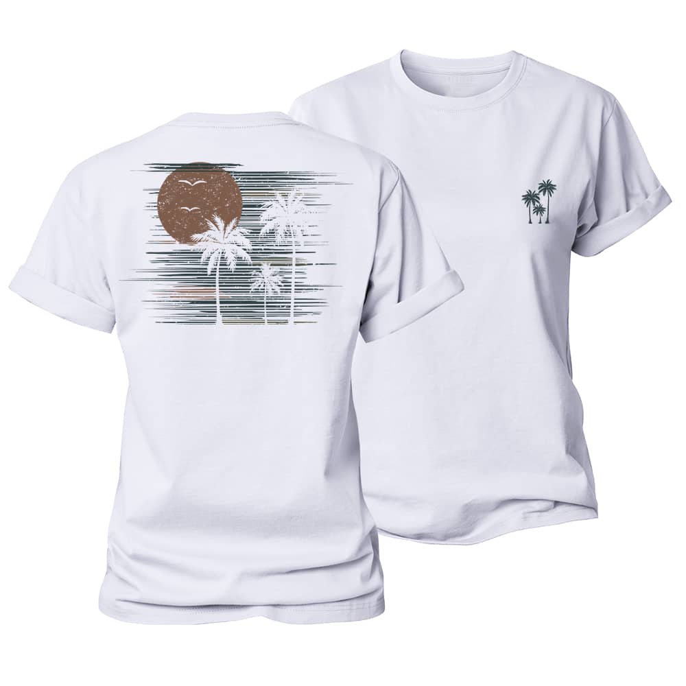 Sunset Palm Women's Cotton T-Shirt