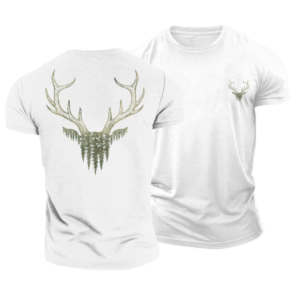 Wildwood Antler Cotton T-Shirt