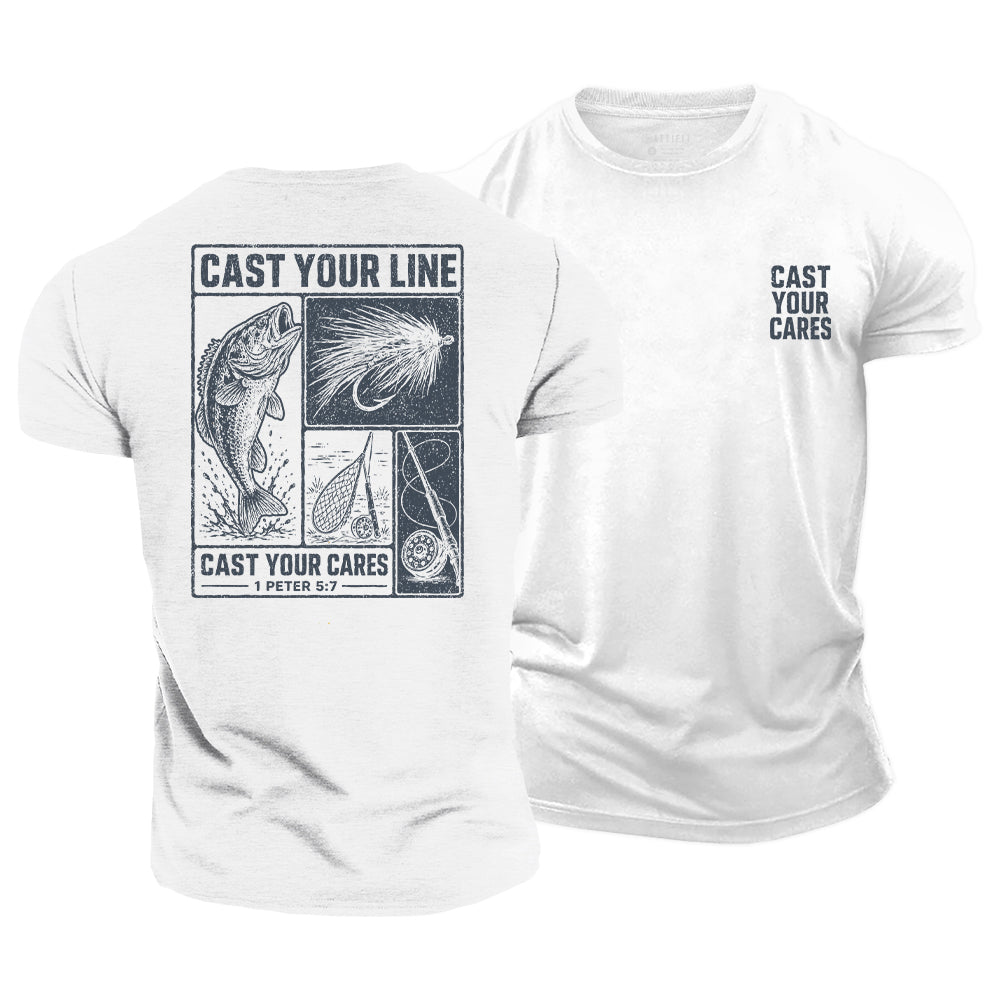 1 Peter 5:7 Cotton T-Shirt