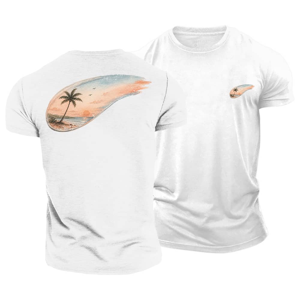 Sunset Sweep Cotton T-Shirt