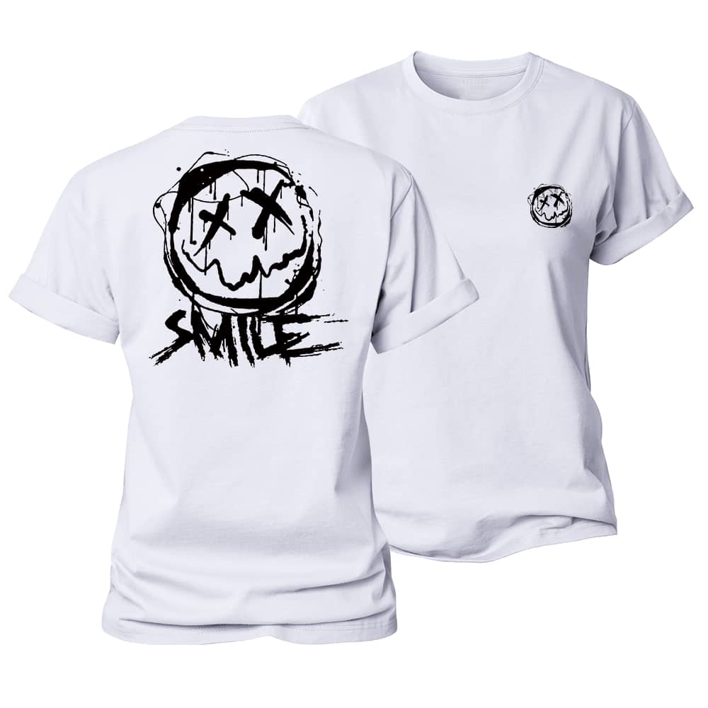 Smiley Graphic Women's Cotton T-Shirt