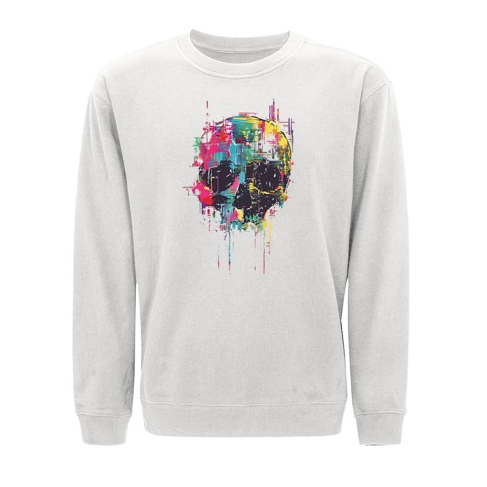 Skull Oil Painting Crewneck Sweatshirt