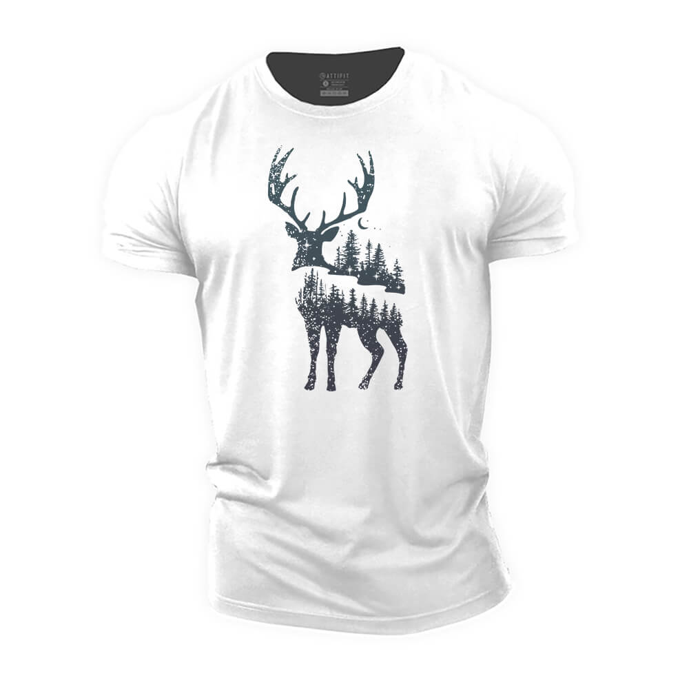 Christmas Forest Cotton T-Shirt