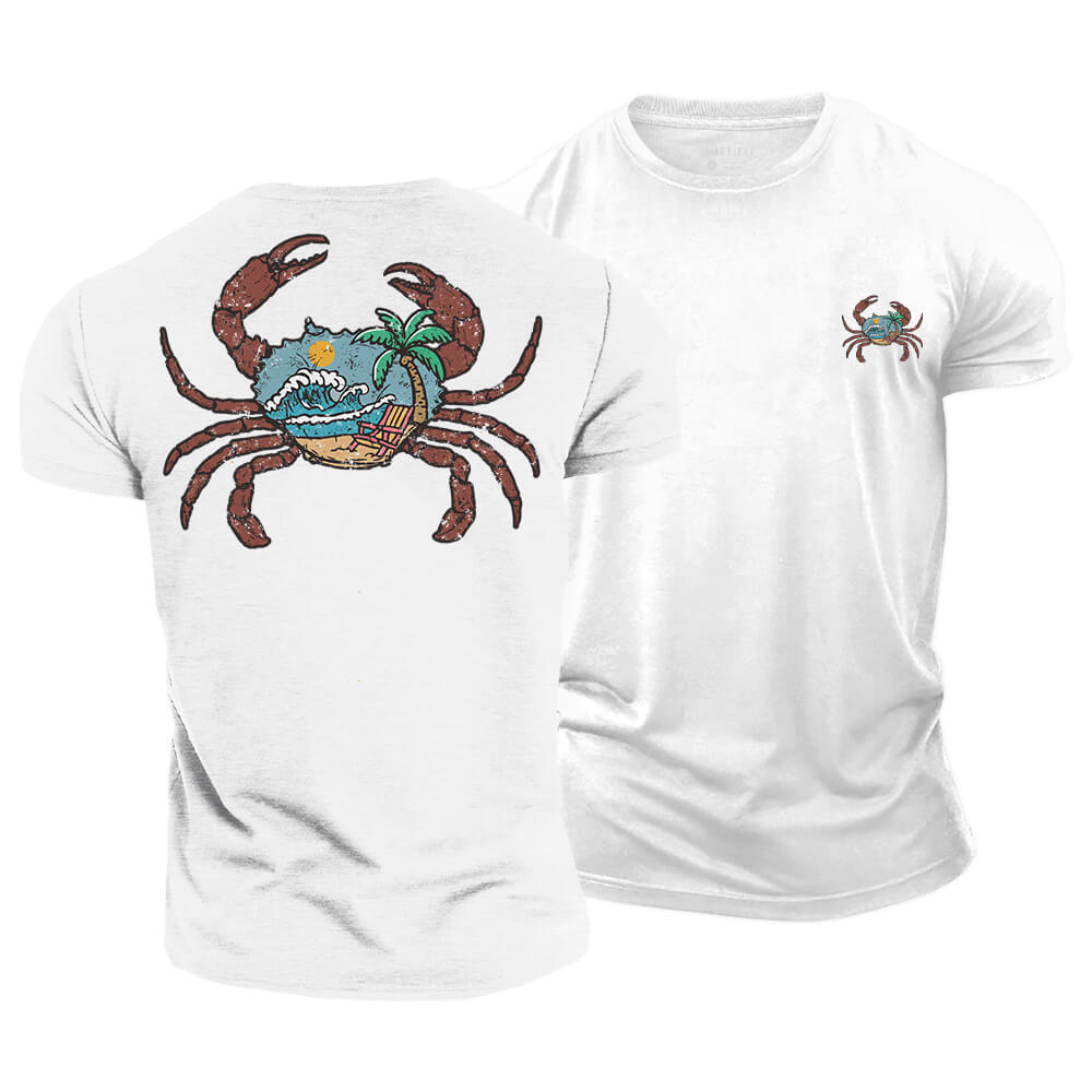 Beach Crab Cotton T-Shirt