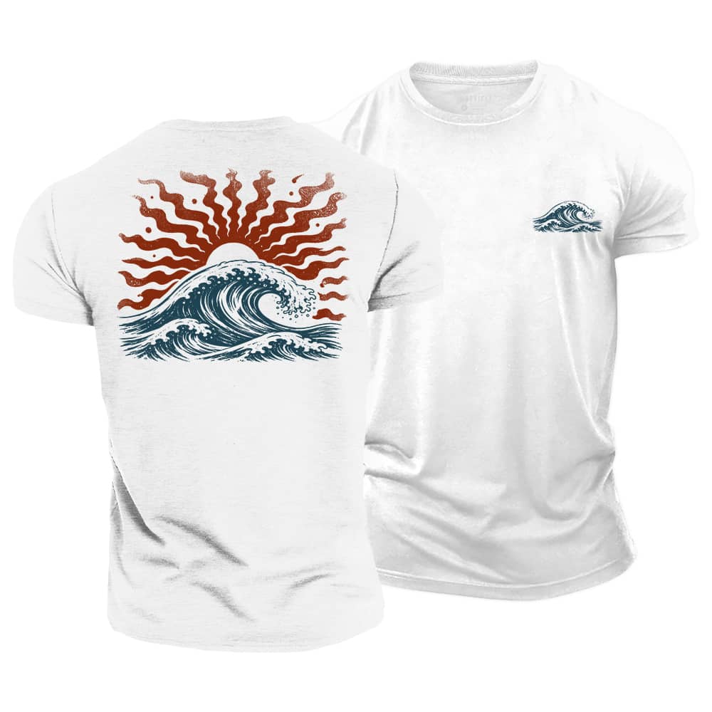 Sun Wave Cotton T-Shirt