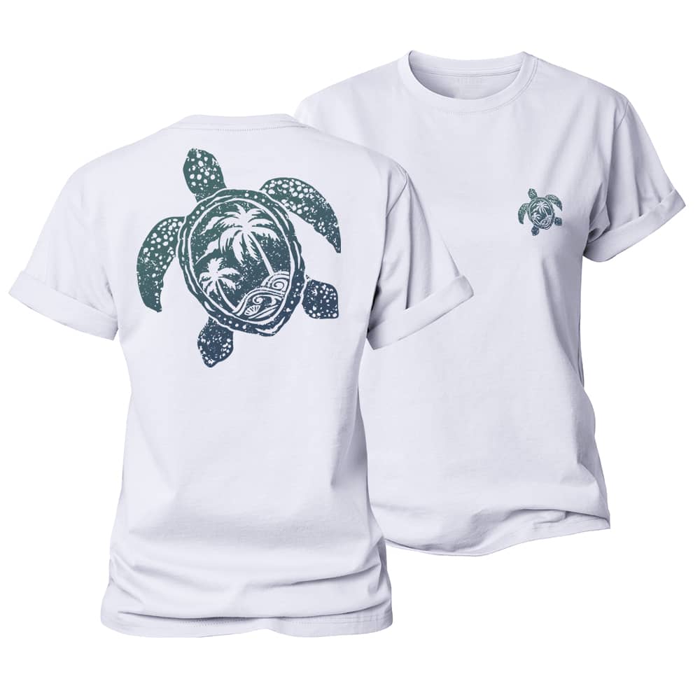 Turtle Palm Women's Cotton T-Shirt