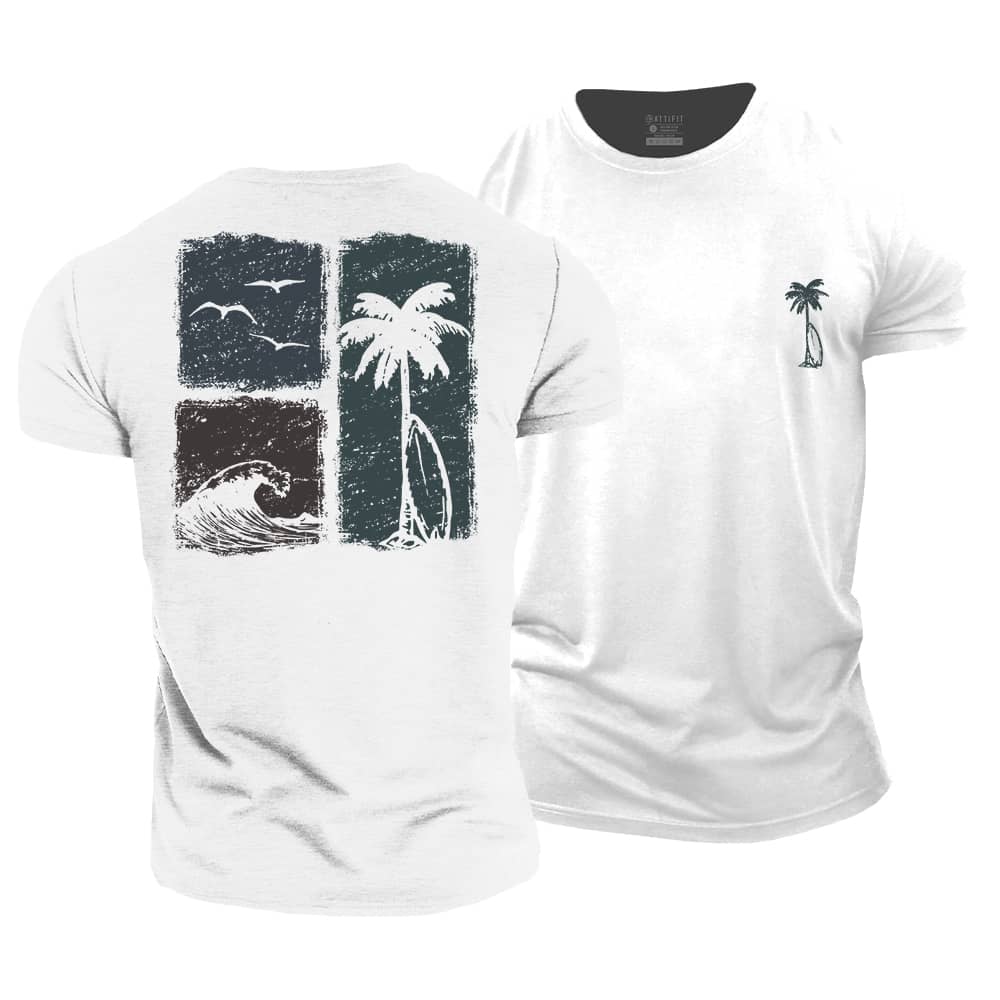 Beach Blocks Cotton T-Shirt