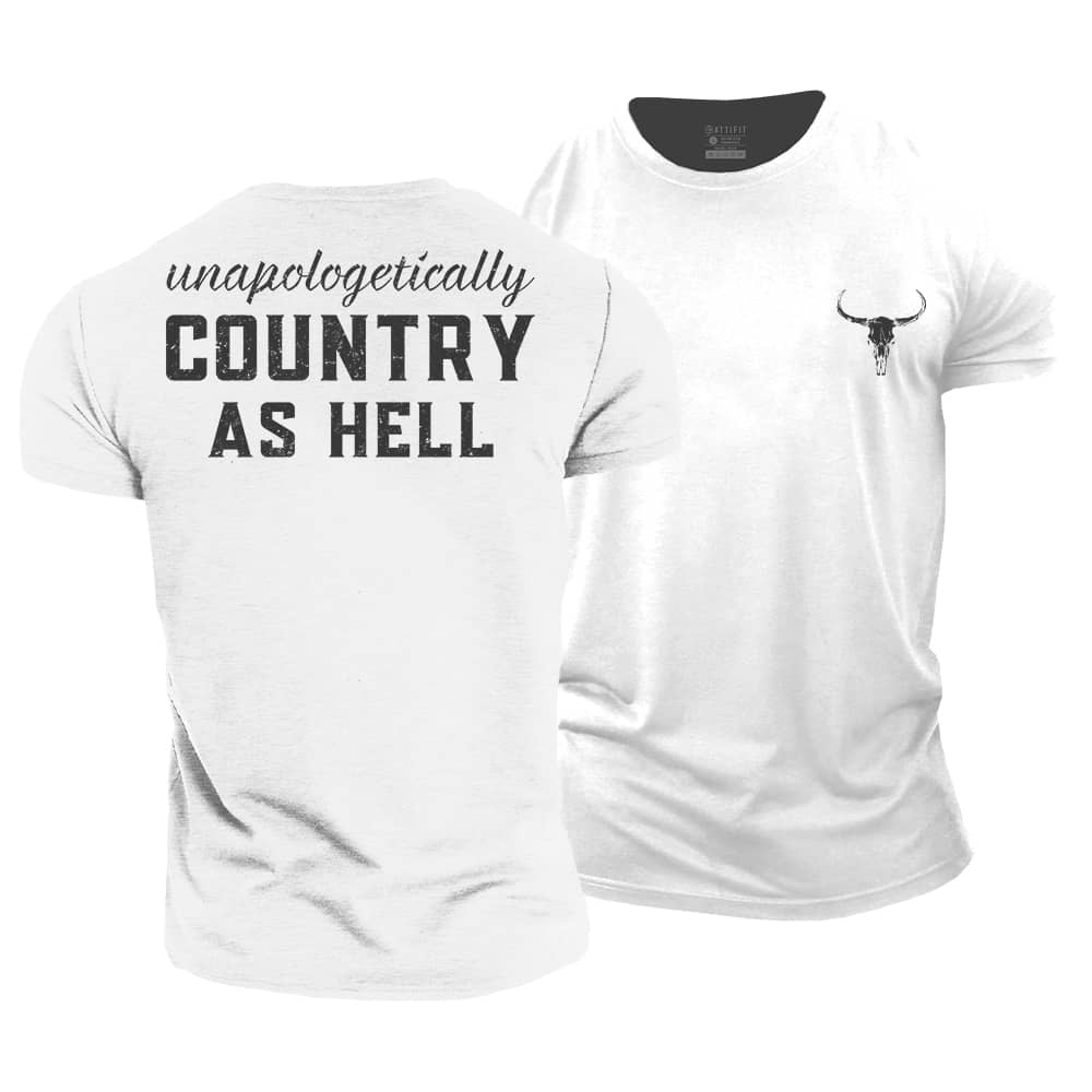 Country As Hell Cotton T-Shirt