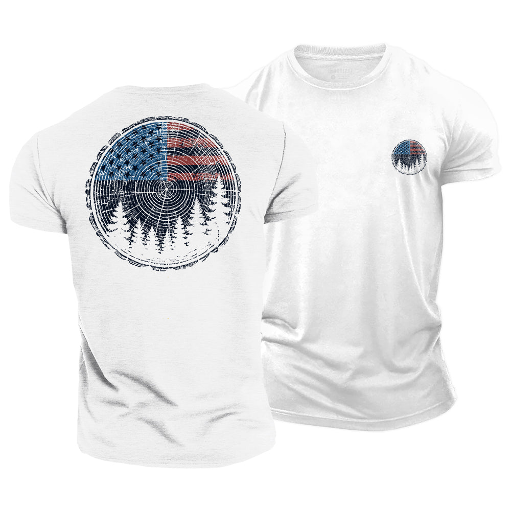 Rings of Freedom Cotton T-Shirt