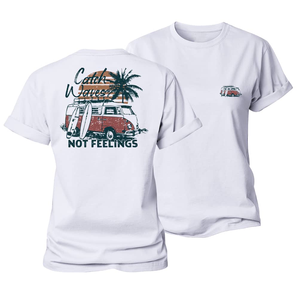Catch Waves Women's Cotton T-Shirt