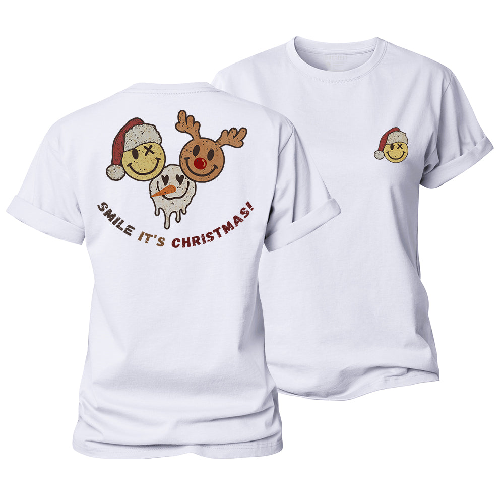 Smile At Christmas Women's Cotton T-Shirt