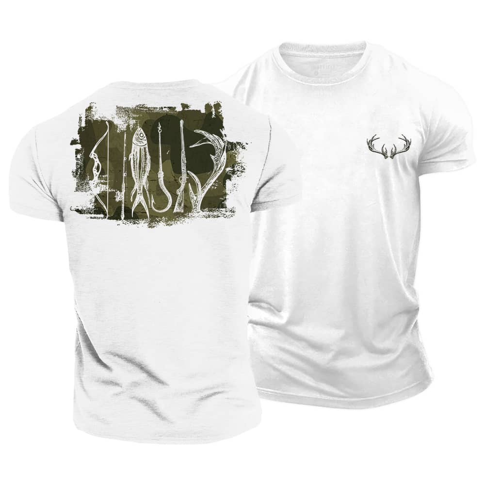 Hunting Fishing Cotton T-Shirt