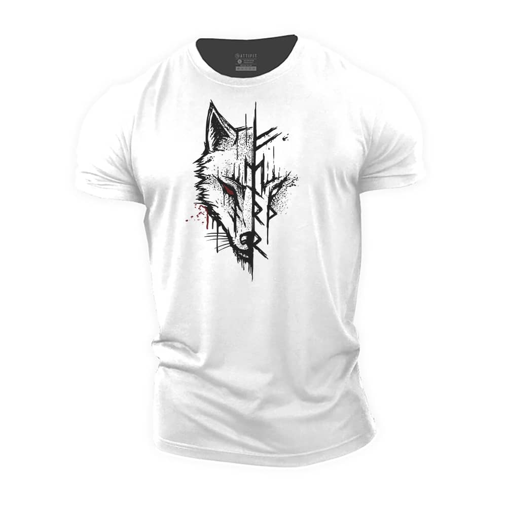 Viking Wolf Cotton T-Shirt