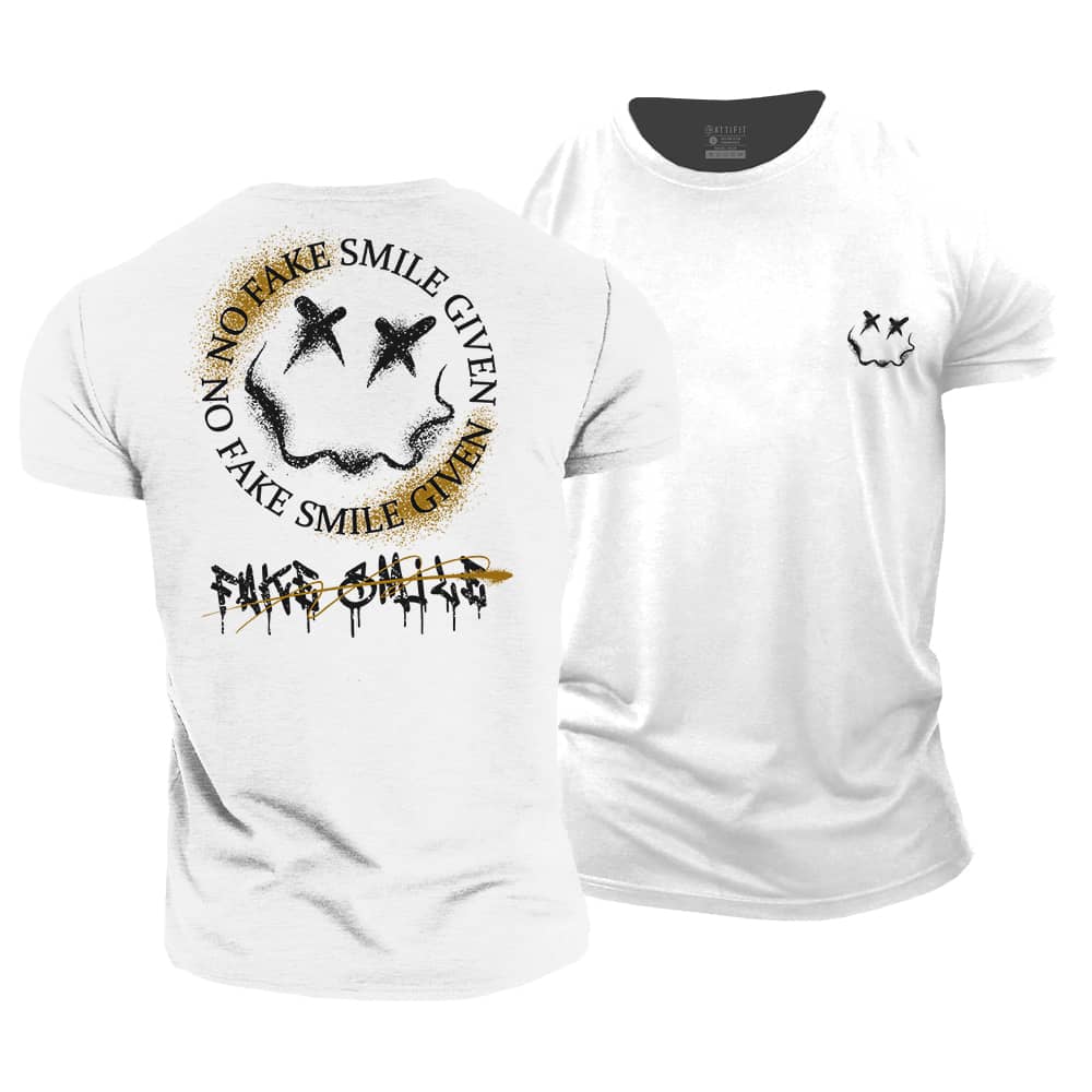 No Fake Smile Given Cotton T-Shirt