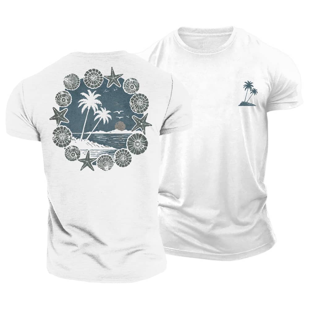 Shell Palm Cotton T-Shirt