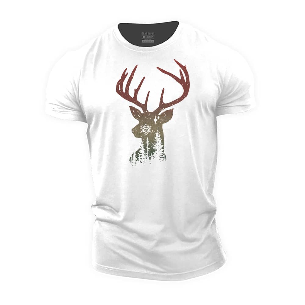 Christmas Forest Cotton T-Shirt