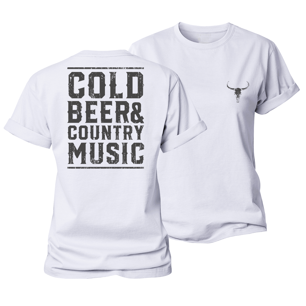 Cold Beer and Country Music Women's Cotton T-Shirt