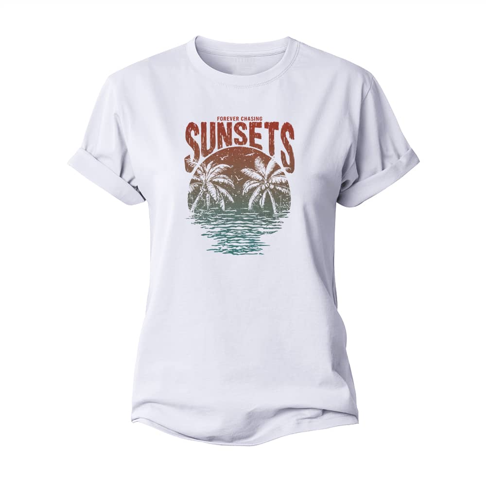 Chasing Sunsets Women's Cotton T-Shirt