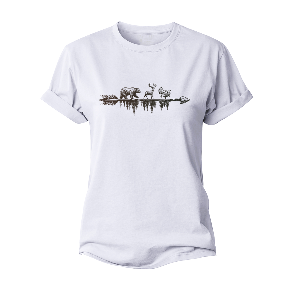 Wildlife on The Arrow Women's Cotton T-Shirt