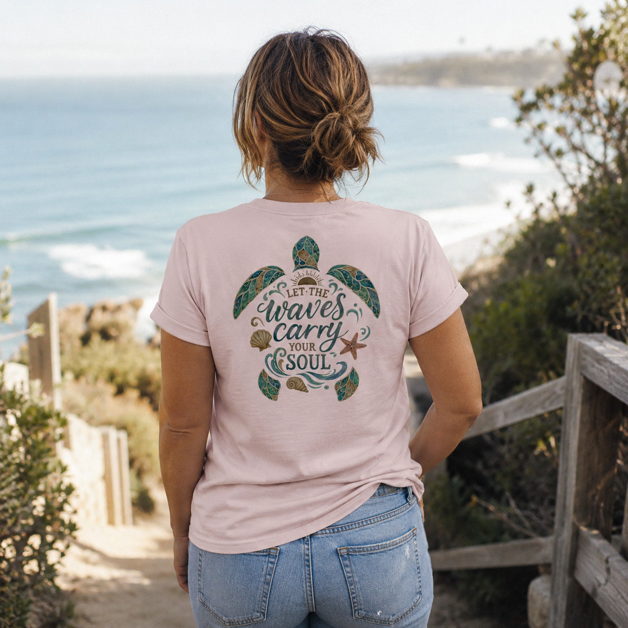 Waves Carry Soul Women's Cotton T-Shirt