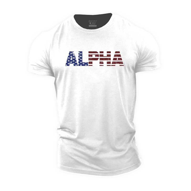 Alpha Graphic Cotton T-Shirt