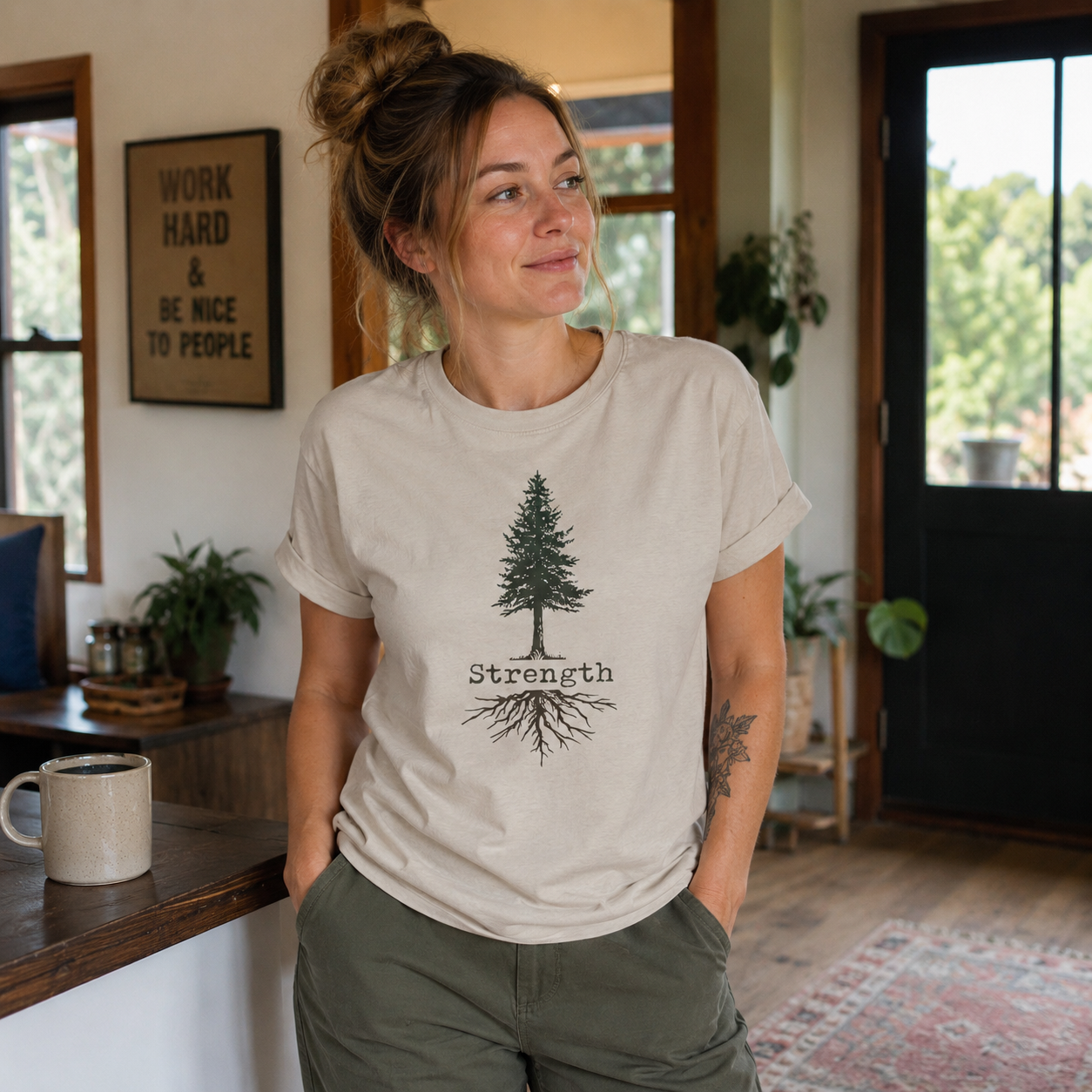 Strength of A Tree Women's Cotton T-Shirt